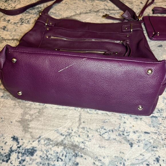 Purple Charming Charlie Purse Wallet Coin Pouch Clutch Set of Three - Picture 5 of 9